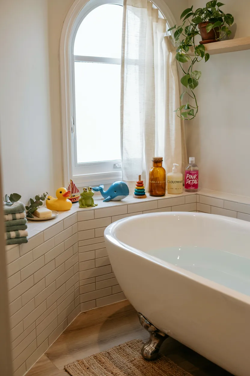 Bathtub with Built-In Storage