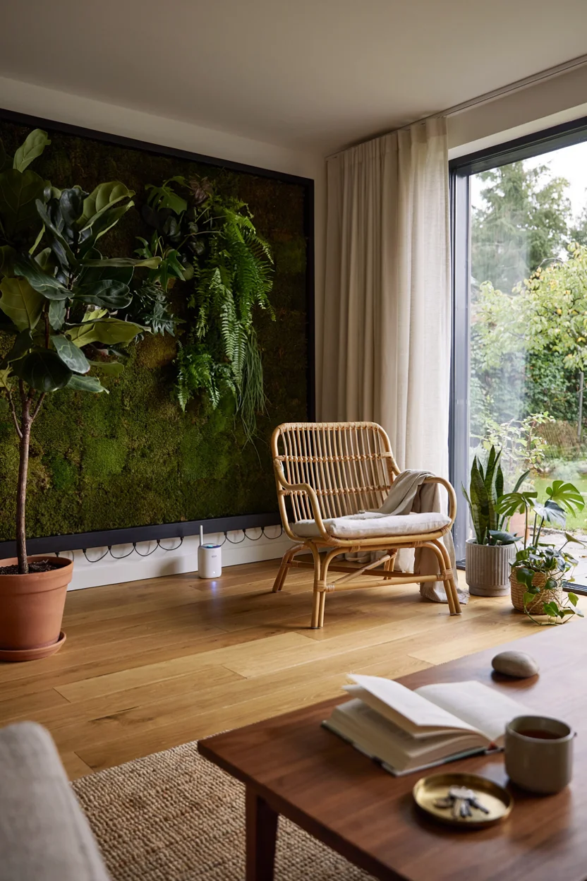 Biophilic Living Rooms That Bring Nature Indoors