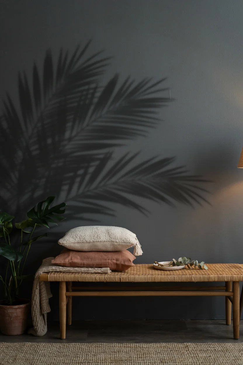 Black Palm Leaf Silhouettes