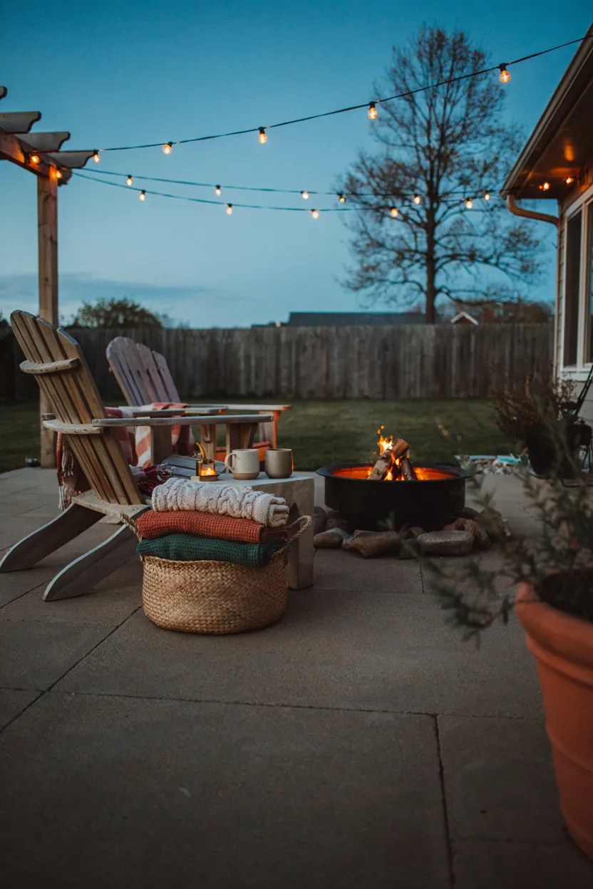 Blanket & Storage Basket Nook