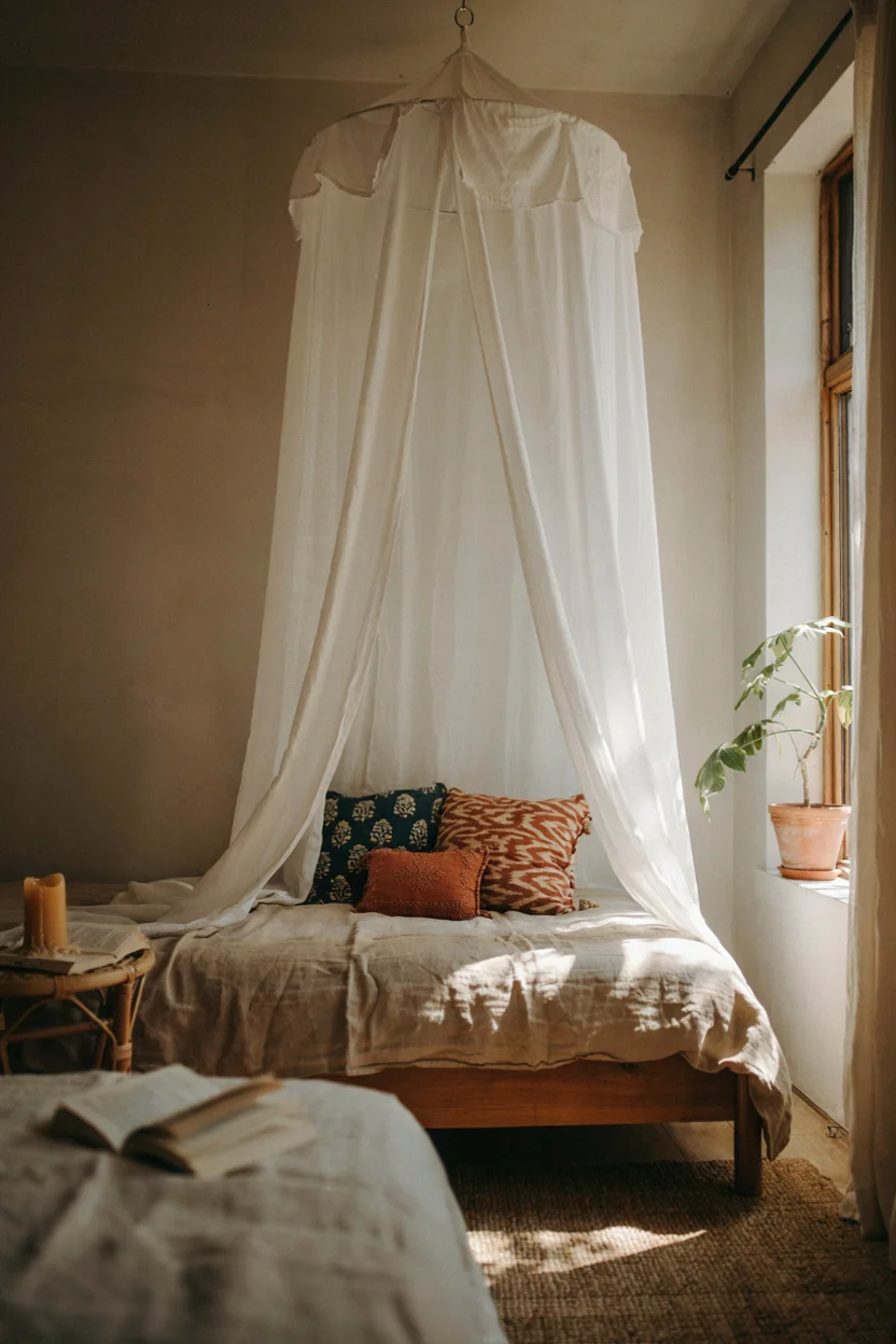 Bohemian Bed Canopies for Dreamy Bedrooms
