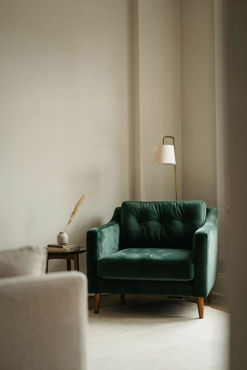 Bold Velvet Jewel-Tone Chair