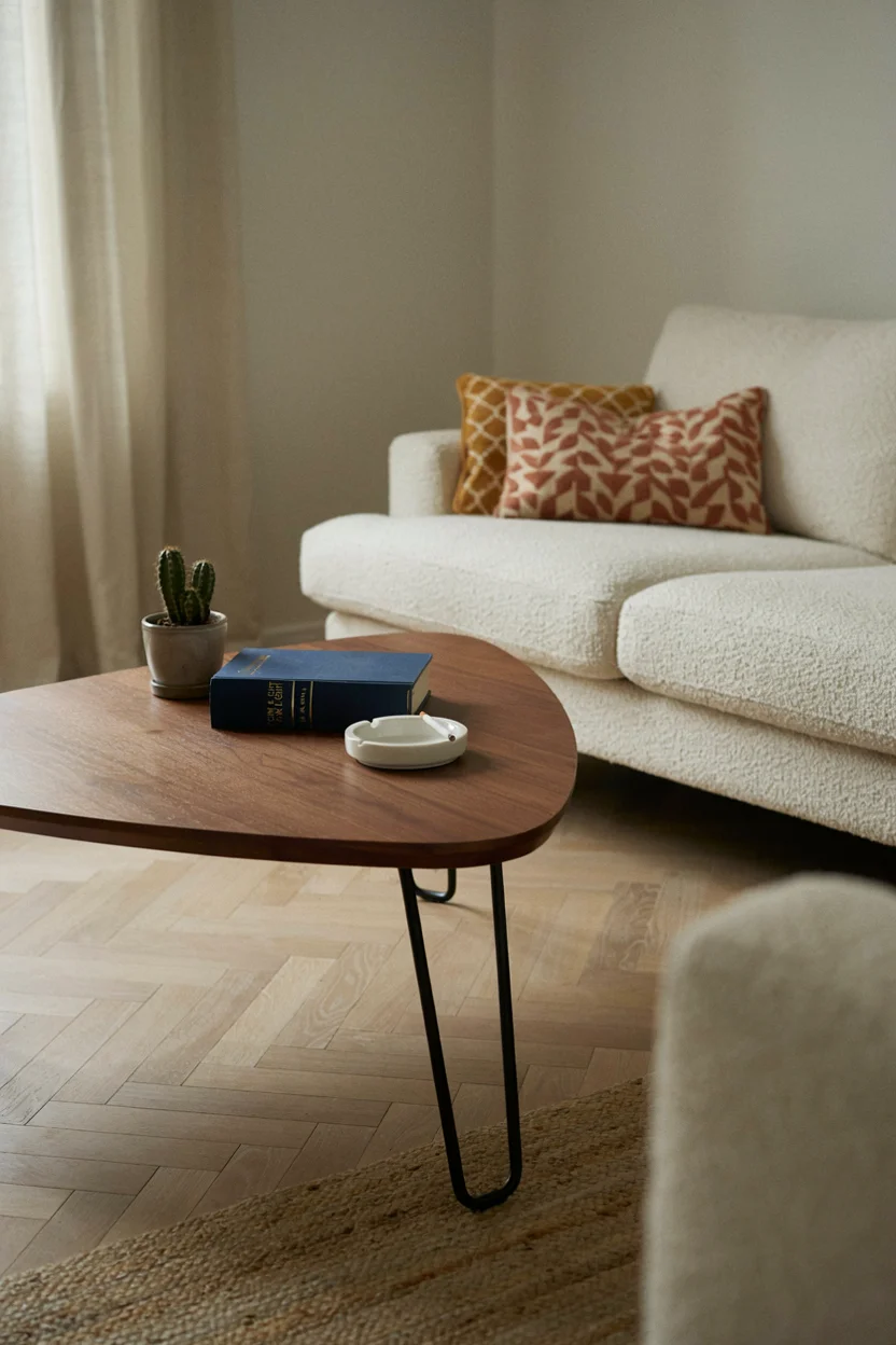 Boomerang Coffee Table Centerpiece