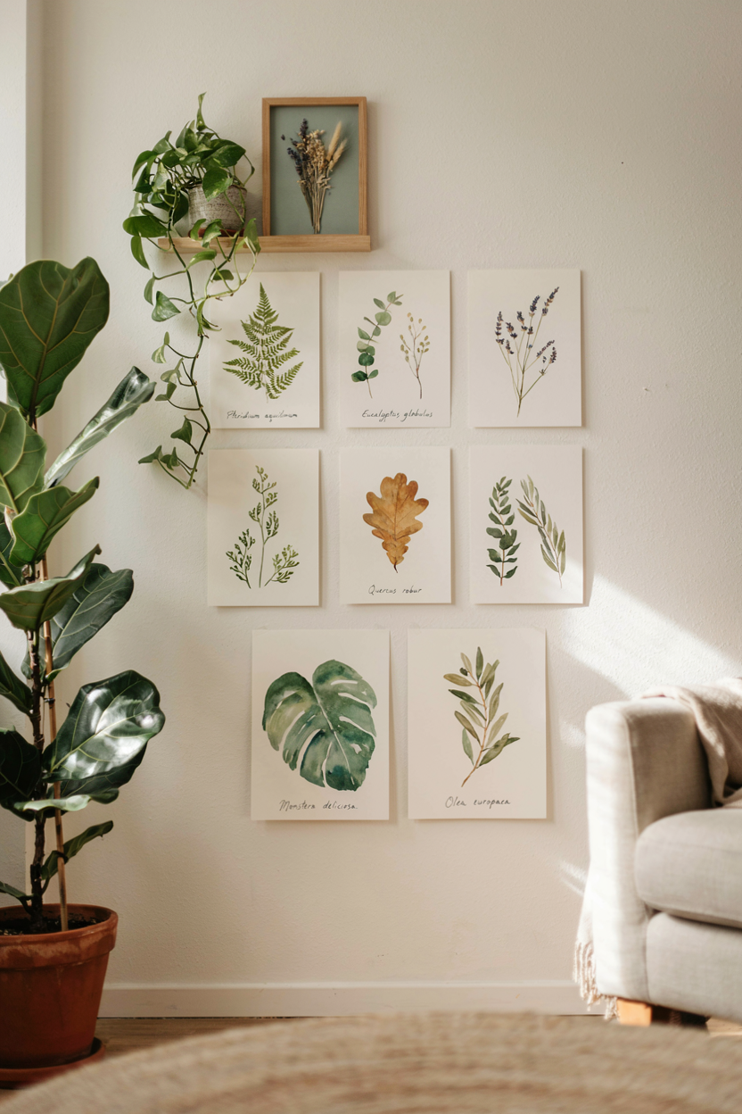 Botanical and Nature-Inspired Wall