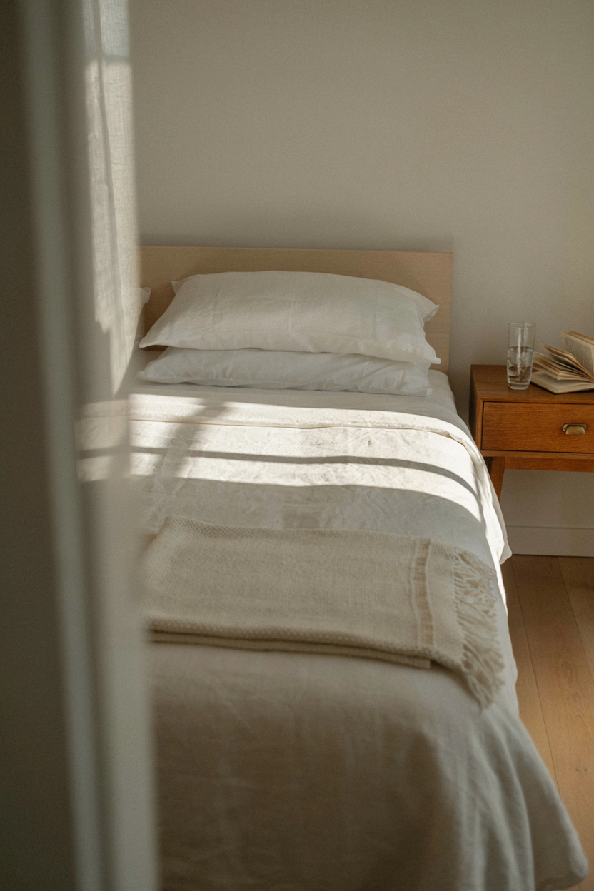 Bright White Bedding for a Crisp Summer Look