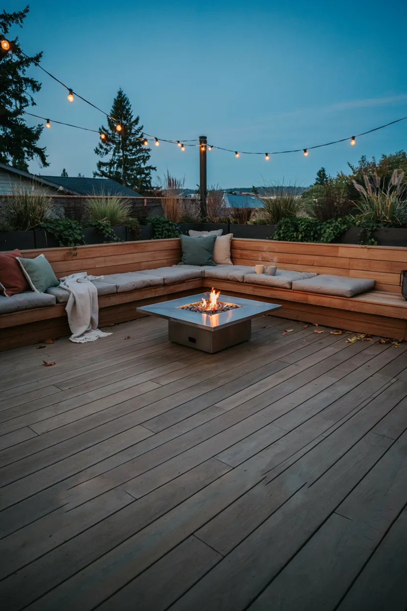 Built-In Bench Seating Deck