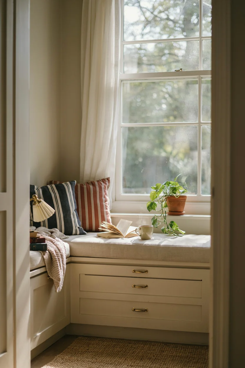 Built-In Window Seat Nook