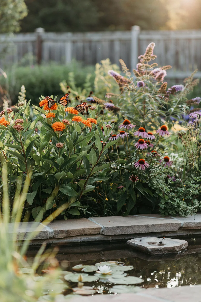 Butterfly Garden Pool Sanctuary