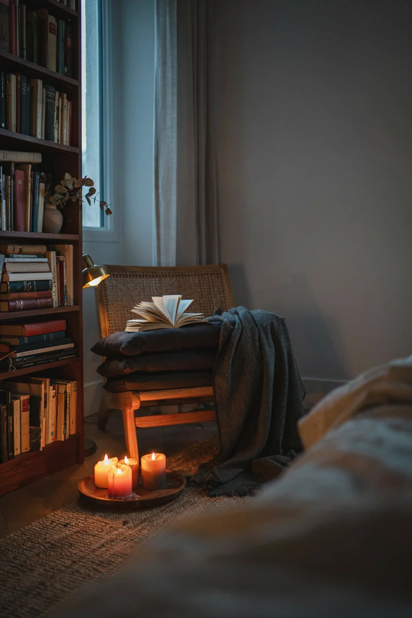 Candlelit Reading Nook