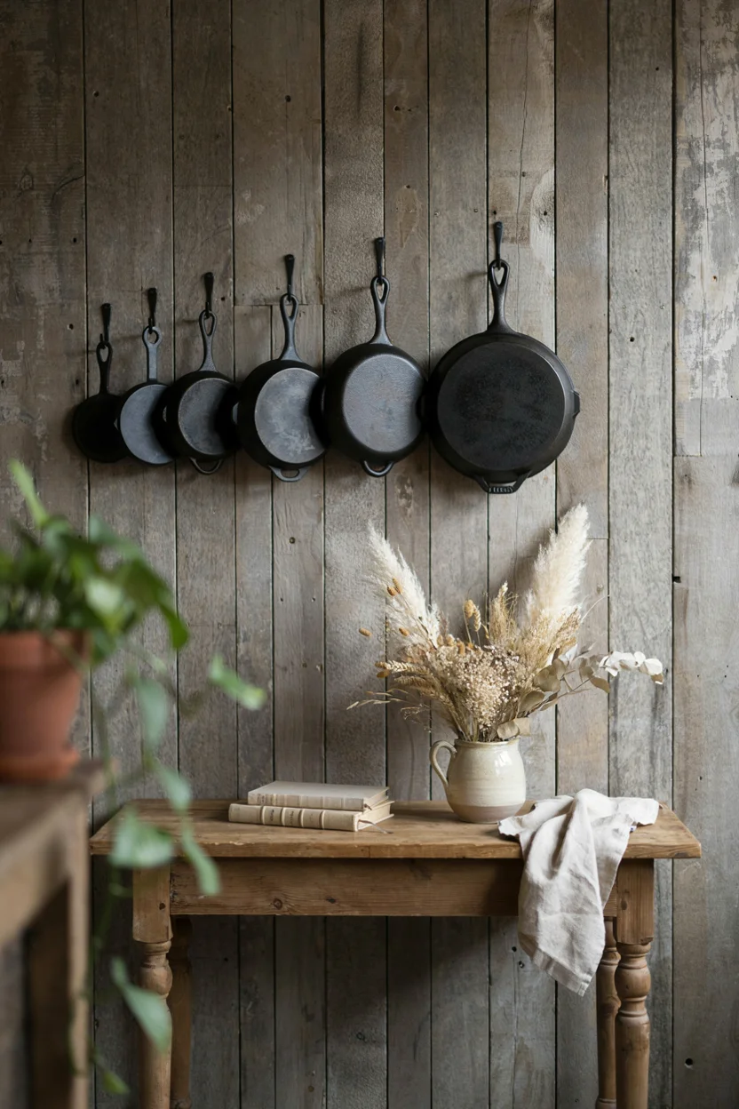 Cast Iron Cookware Wall Display