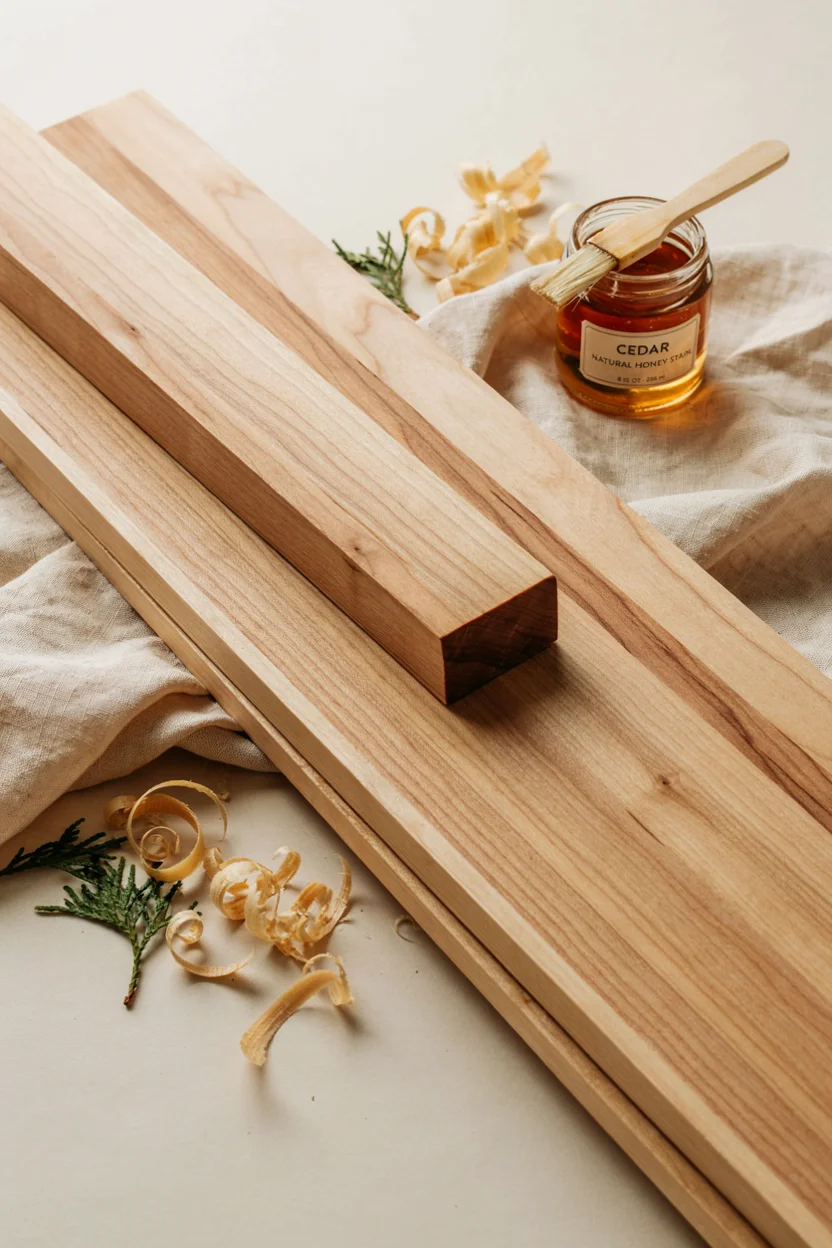 Cedar Wood with Natural Honey Stain