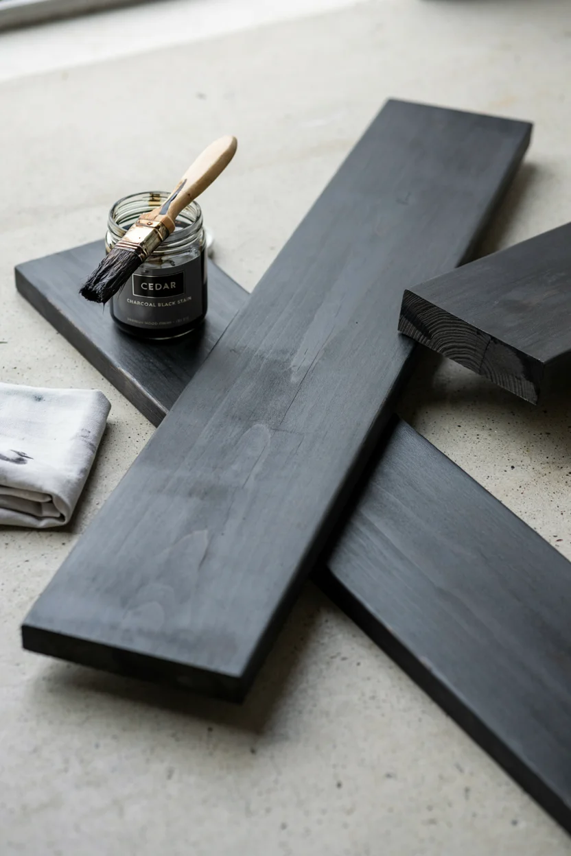 Cedar with Charcoal Black Stain