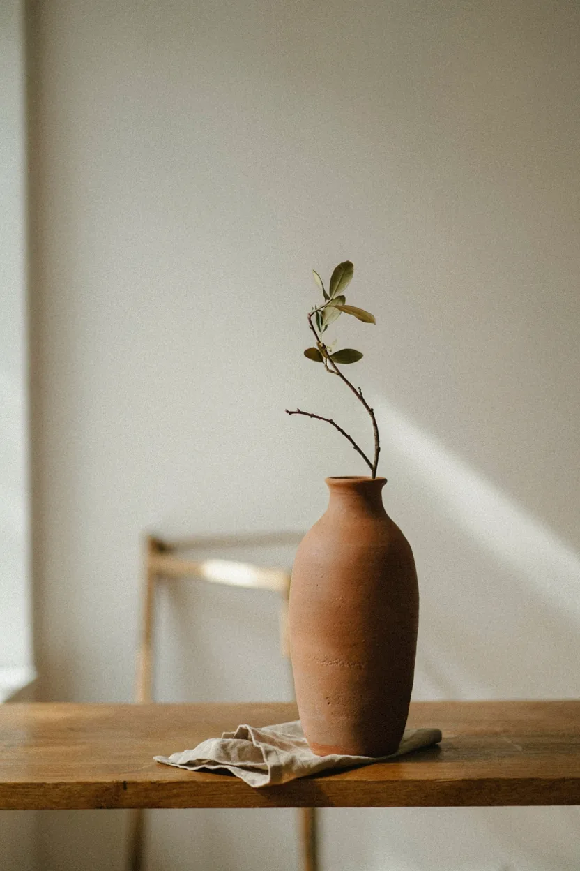 Ceramic Vase with Branches