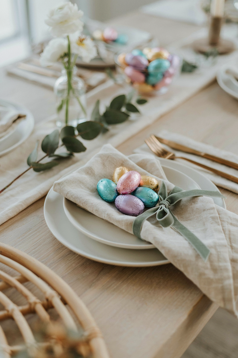  Chocolate Egg Place Setting Treats