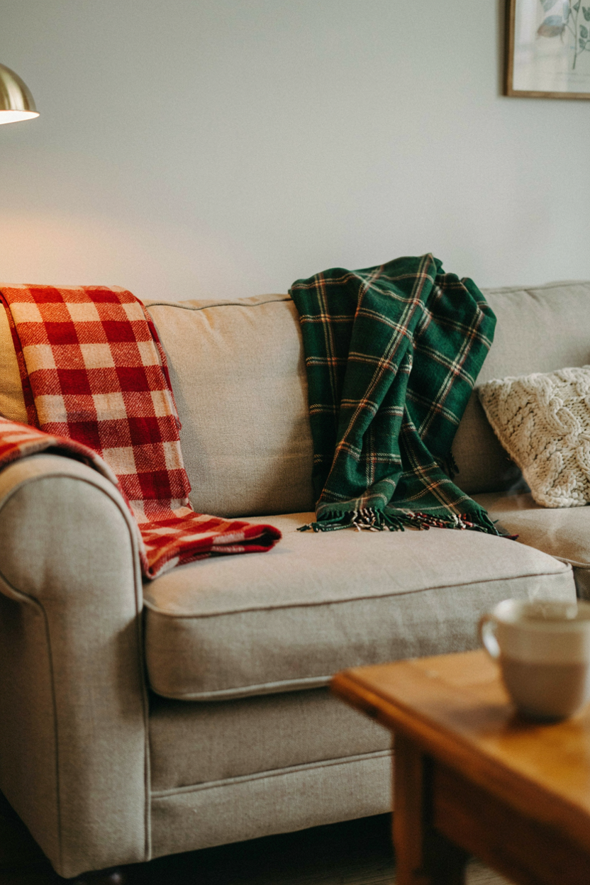 Cozy Plaid Throw Blankets
