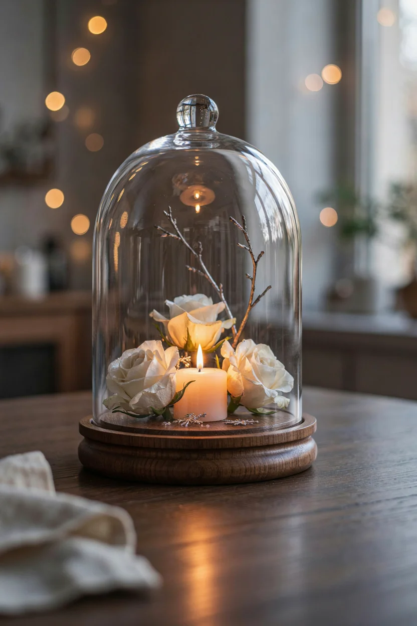 Crystal Cloche Display