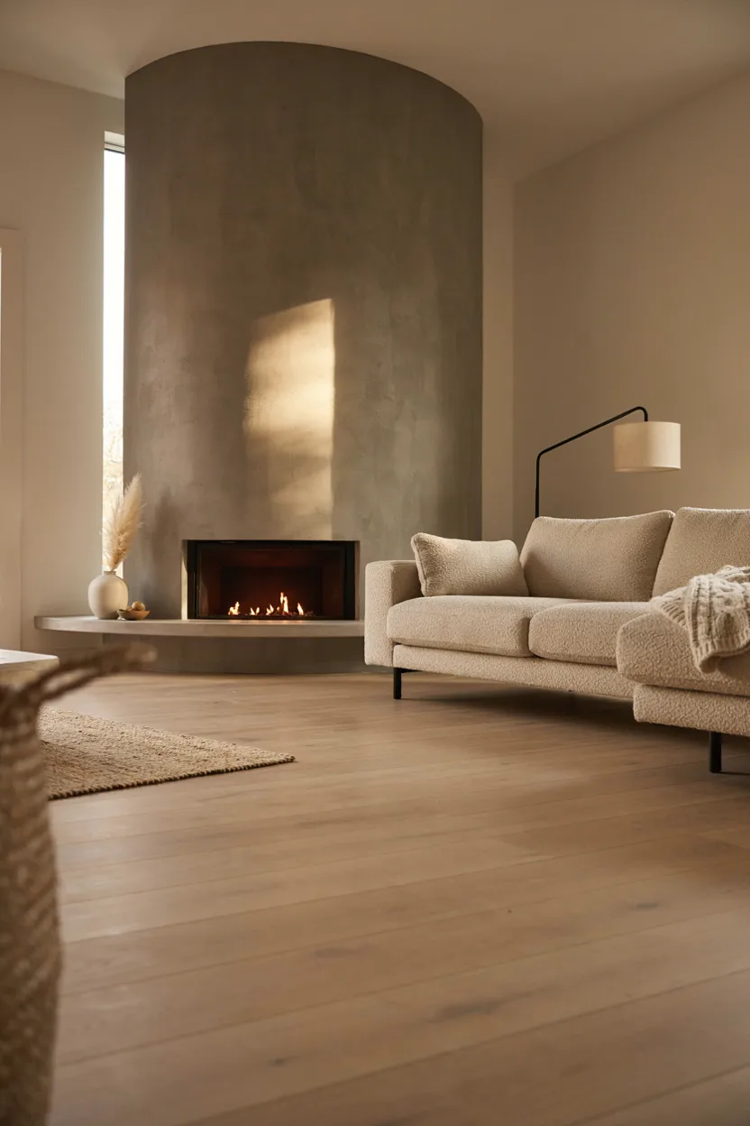 Curved Concrete Fireplace Surround Concrete Fireplace Ideas