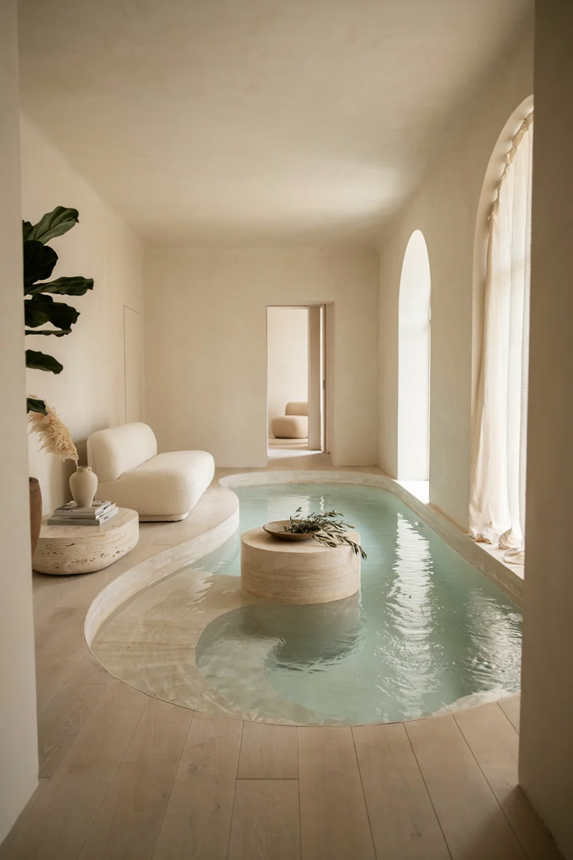 Curved and Organic-Shaped Pools for Softness