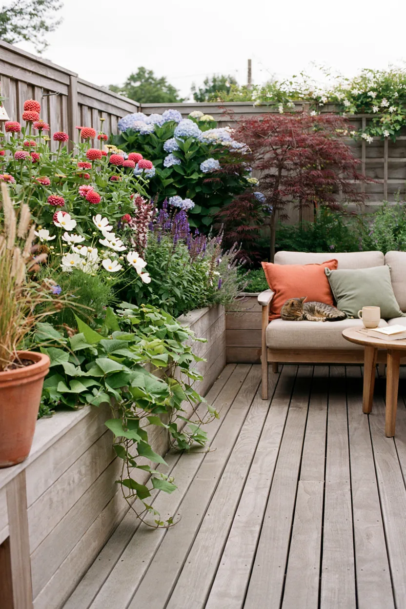  Deck with Built-In Planters