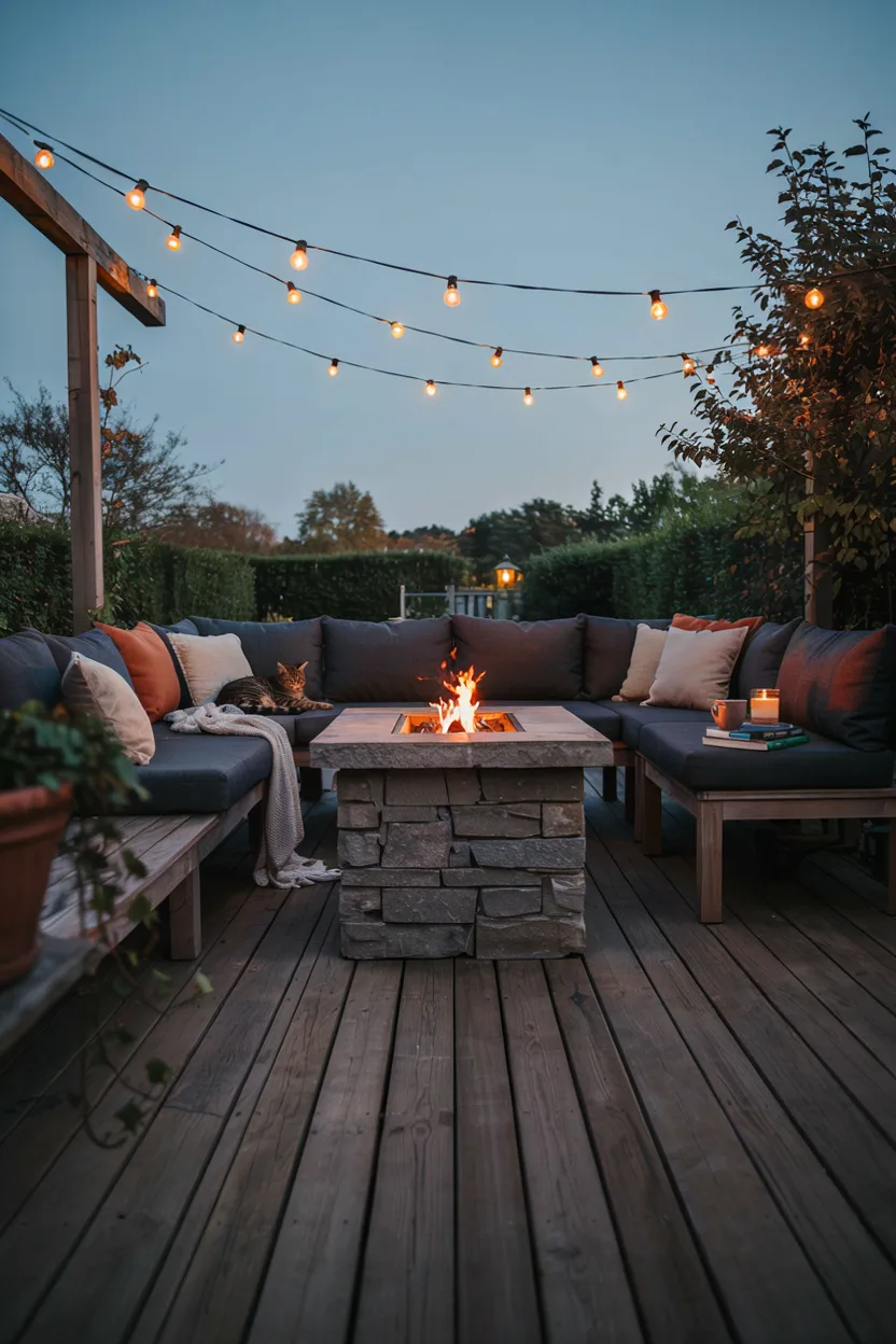Deck with Fire Pit