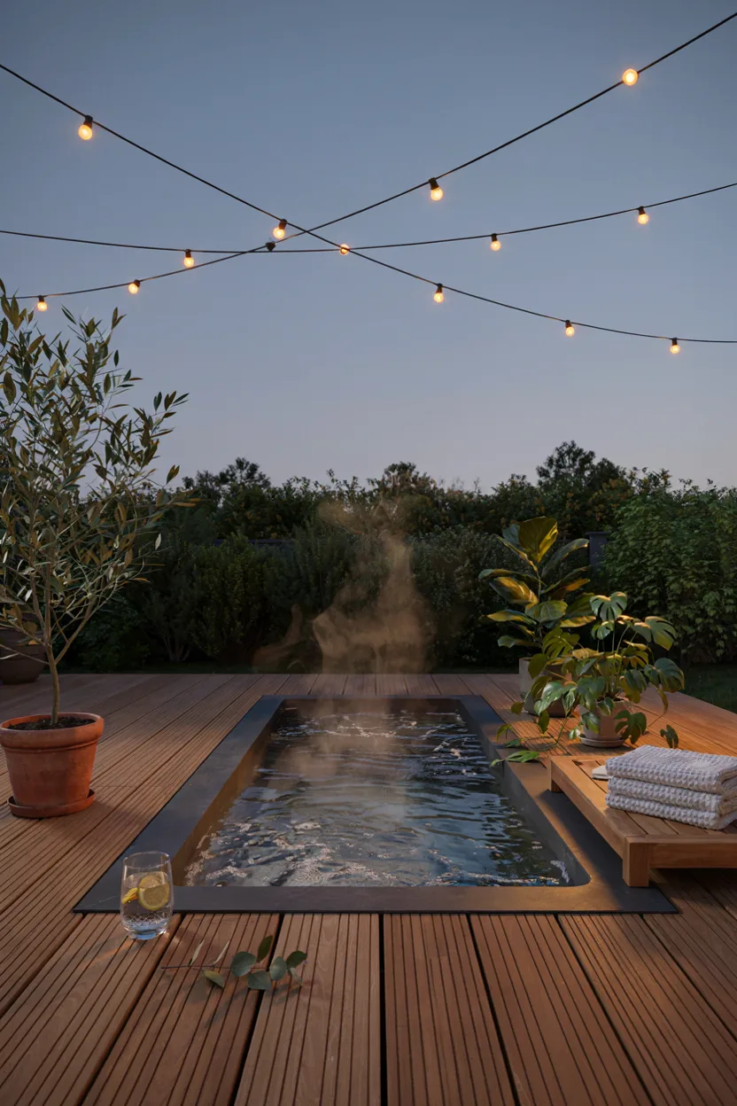 Deck with Hot Tub