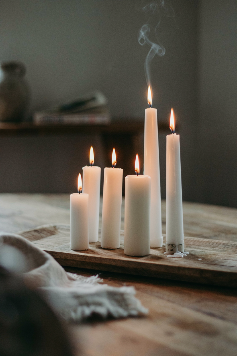  Dollar Store Candle Cluster