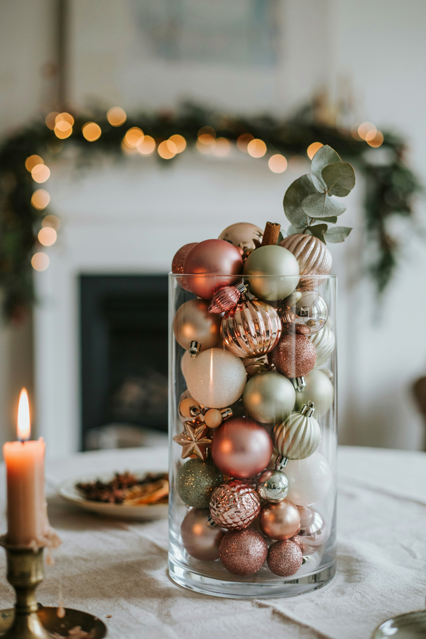  Dollar Store Ornament Vase Filler