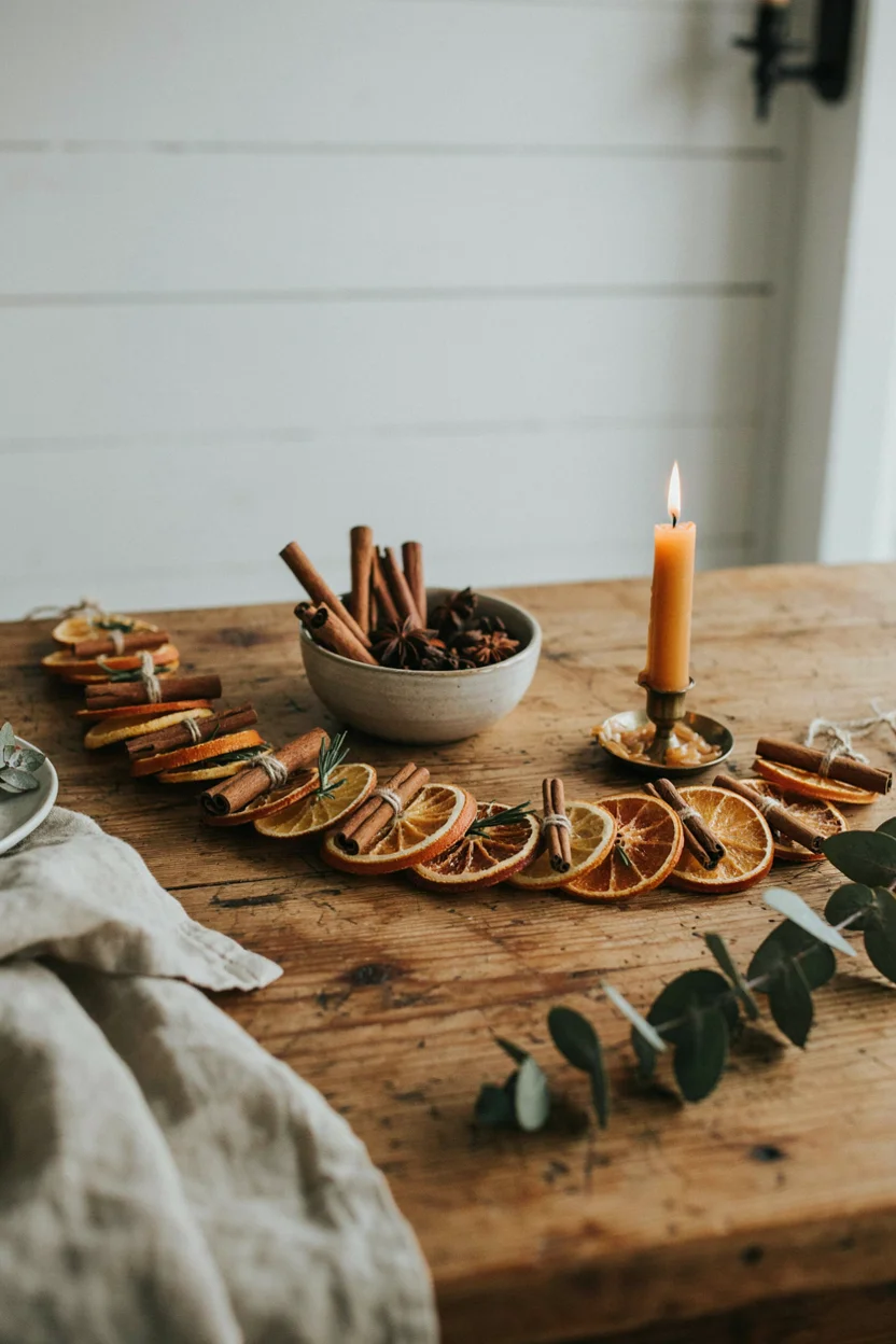 Dried Orange and Cinnamon Garland