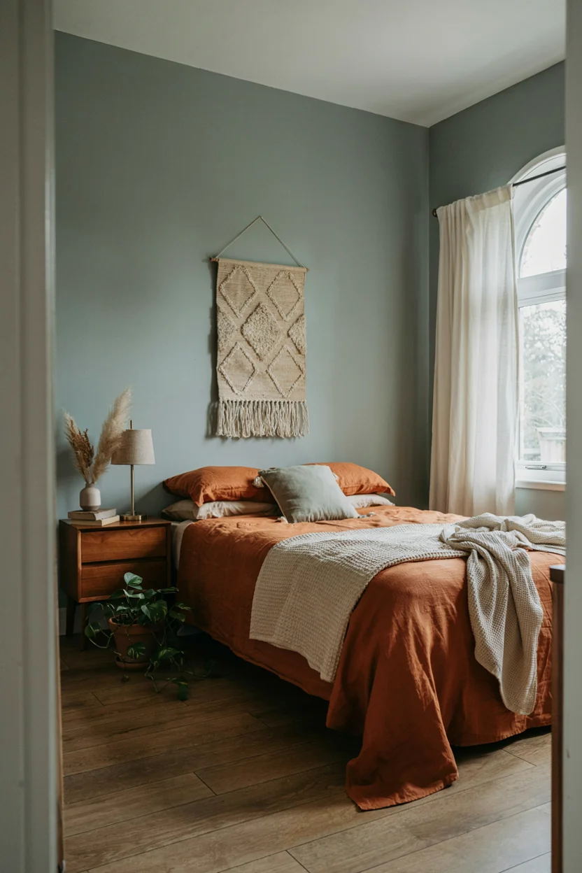Earthy Green and Rust Palette