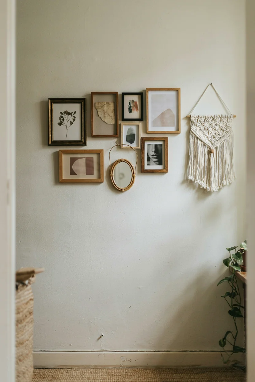 Eclectic Gallery Walls with Personal Treasures