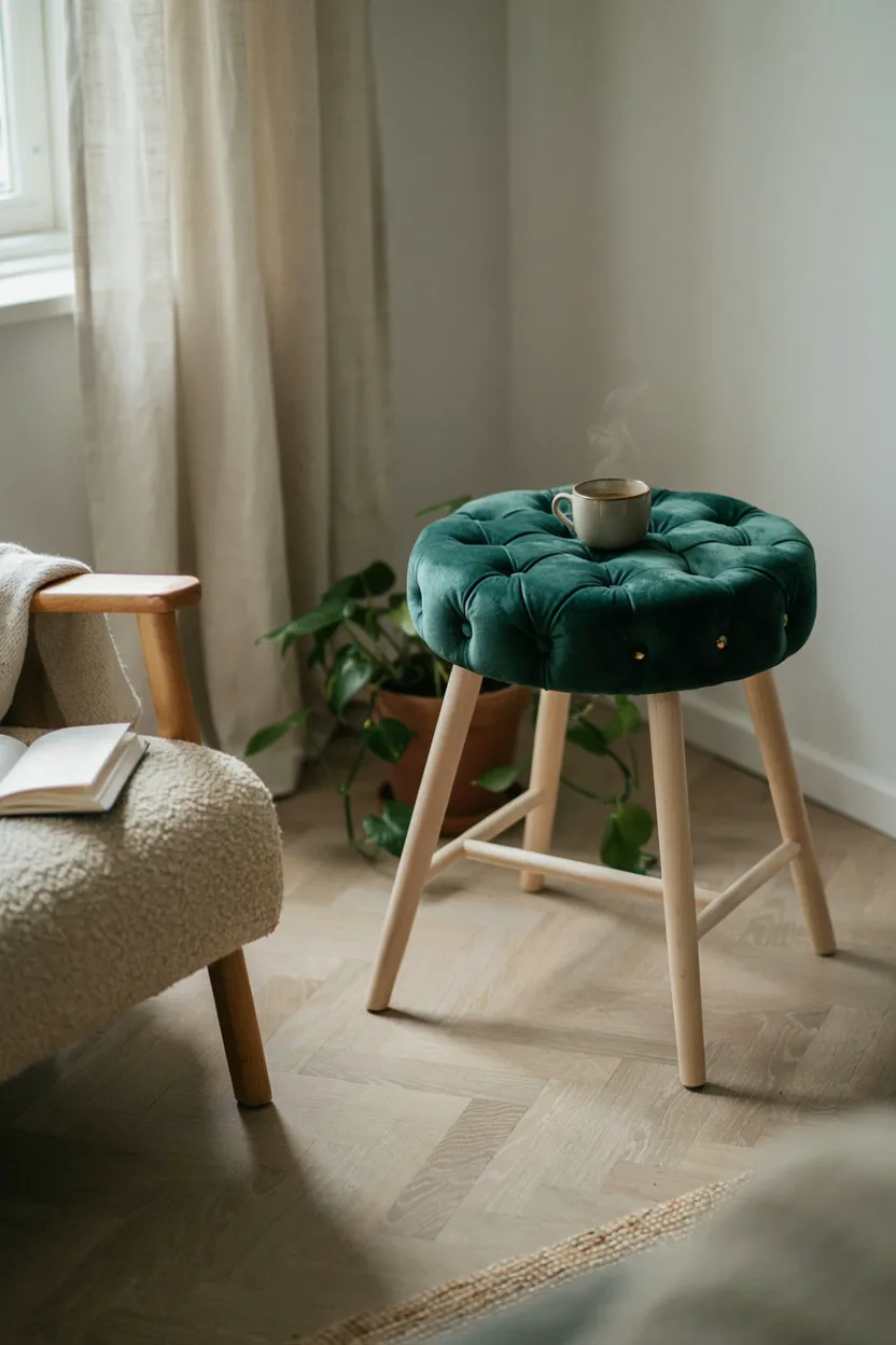 FROSTA Stool Reupholster Hack