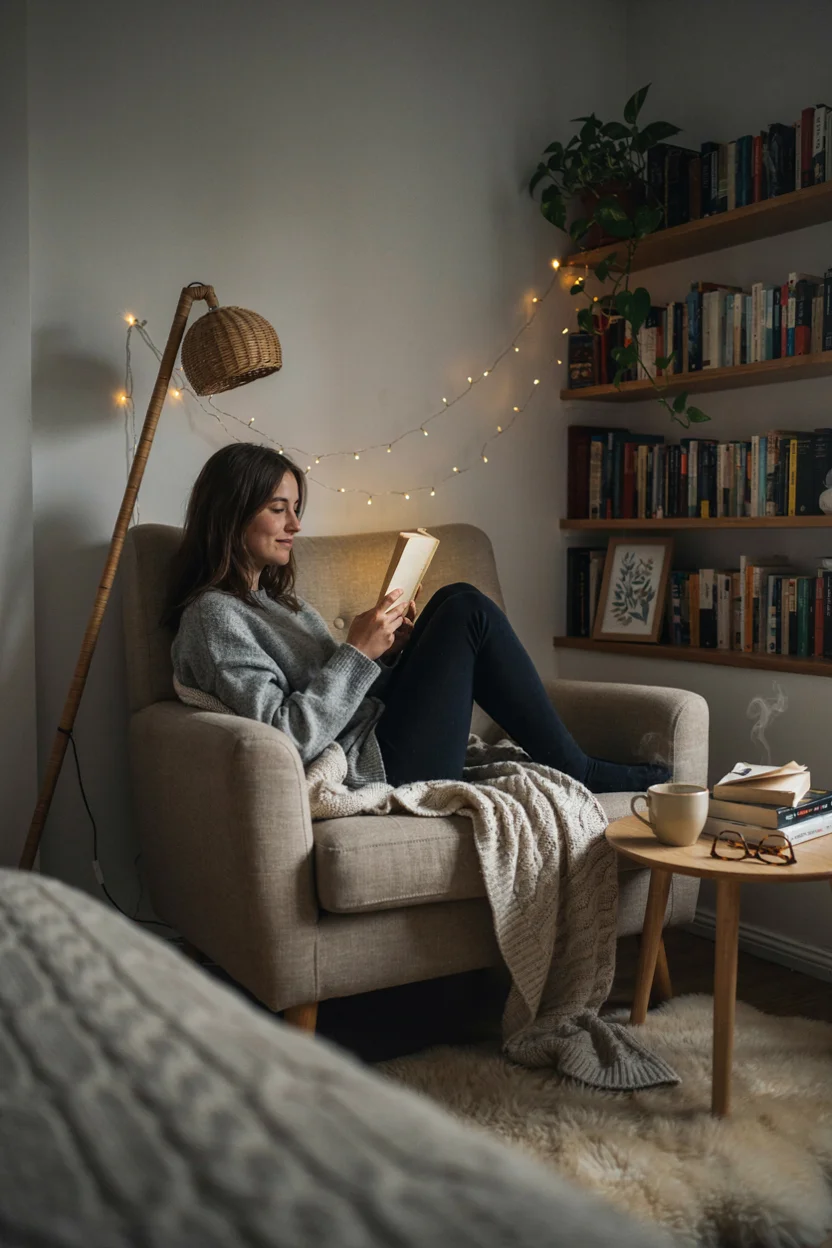 Fairy Lights Reading Nook