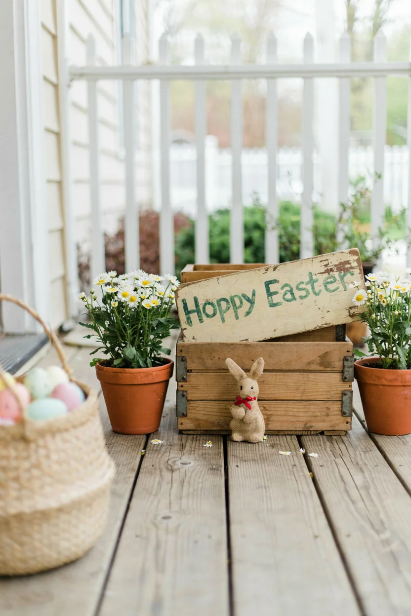 Farmhouse Bunny Sign Display