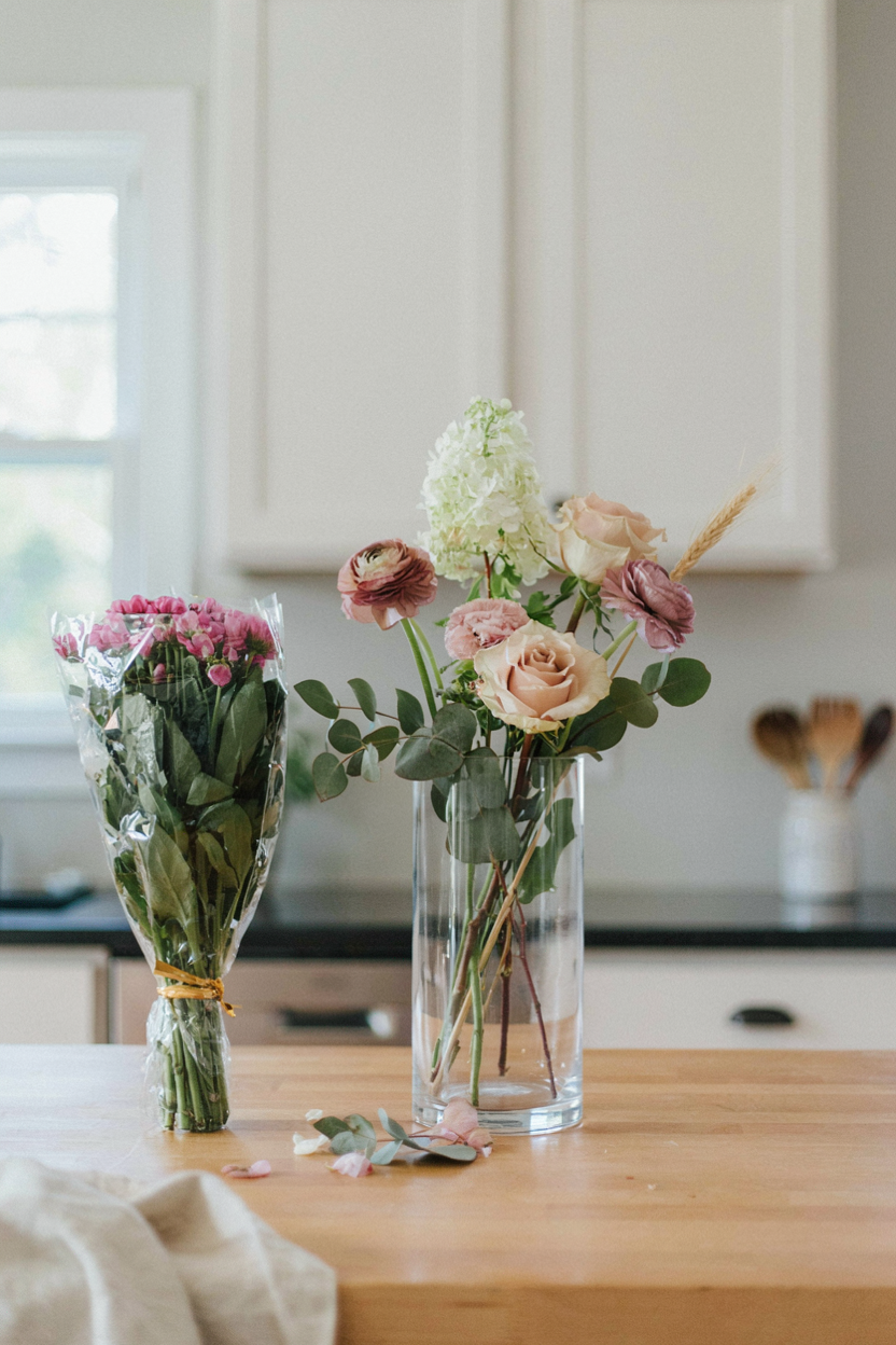 Faux Floral Arrangement Upgrade Dollar Store Decor 