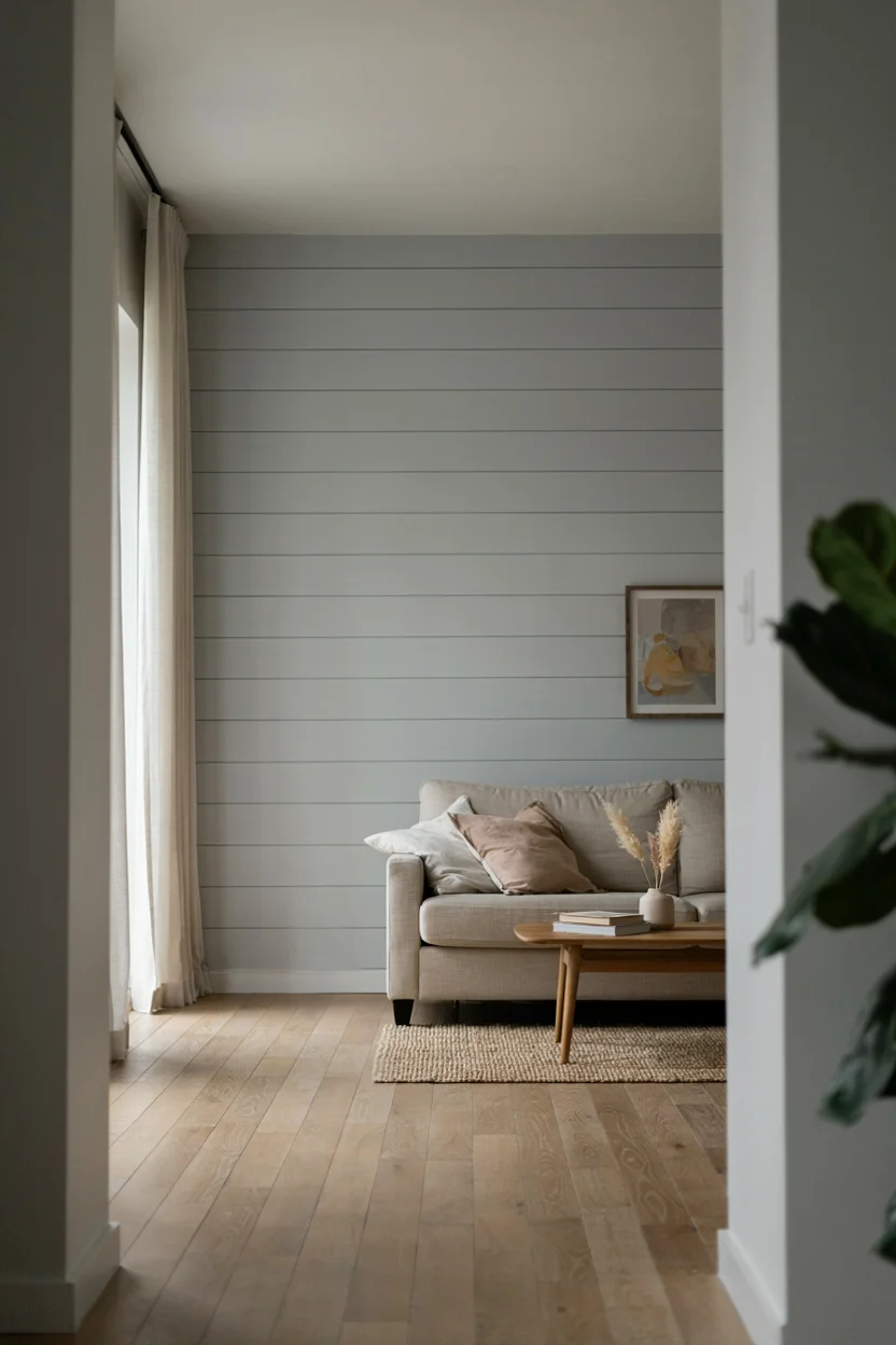  Faux Shiplap Accent Wall