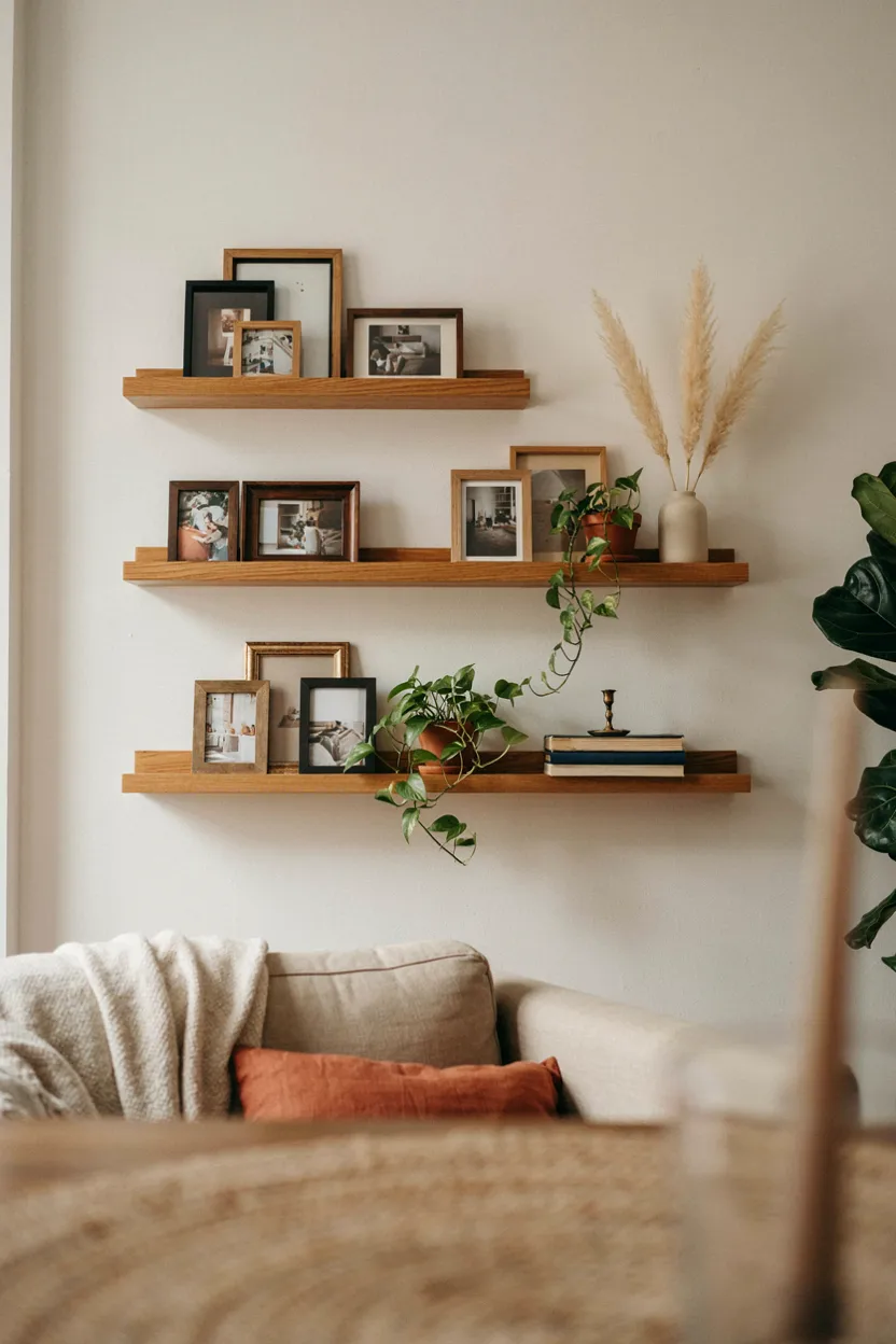 Floating Shelf Picture Display