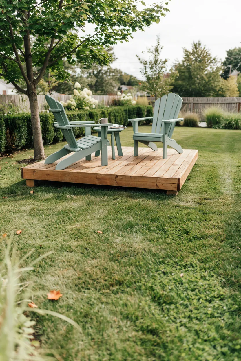 Floating Wood Deck