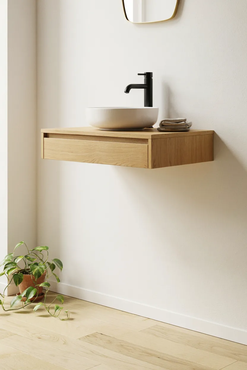 Floating Wood Vanity