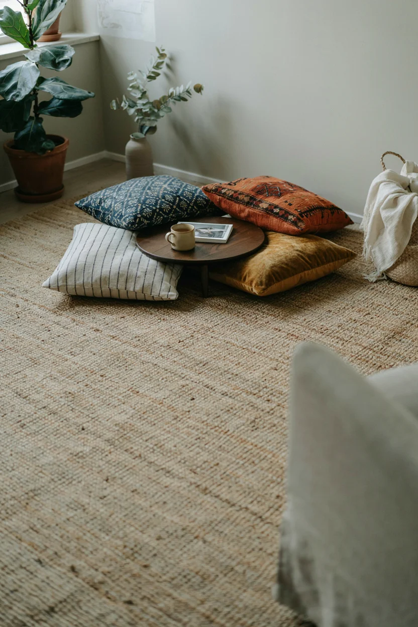 Floor Cushions for Flexible, Relaxed Seating
