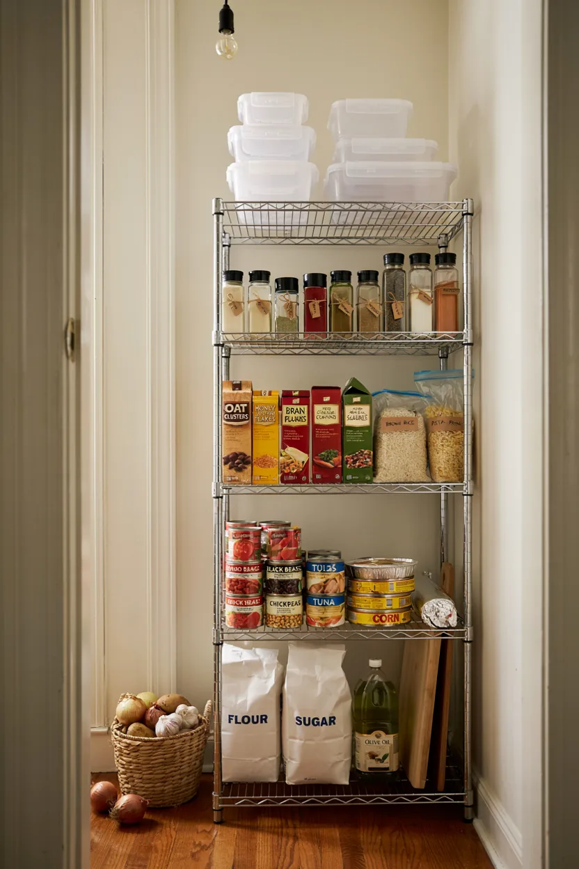 Freestanding Shelving Unit Pantry