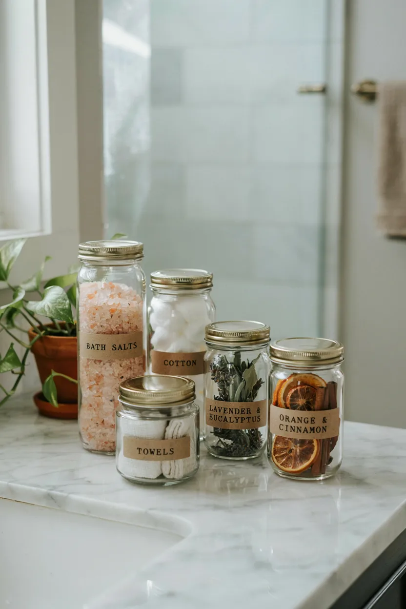 Glass Jar Apothecary Display