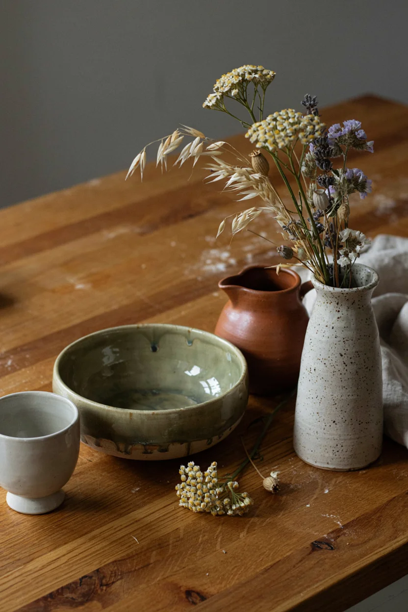 Handmade Pottery Displayed as Decor