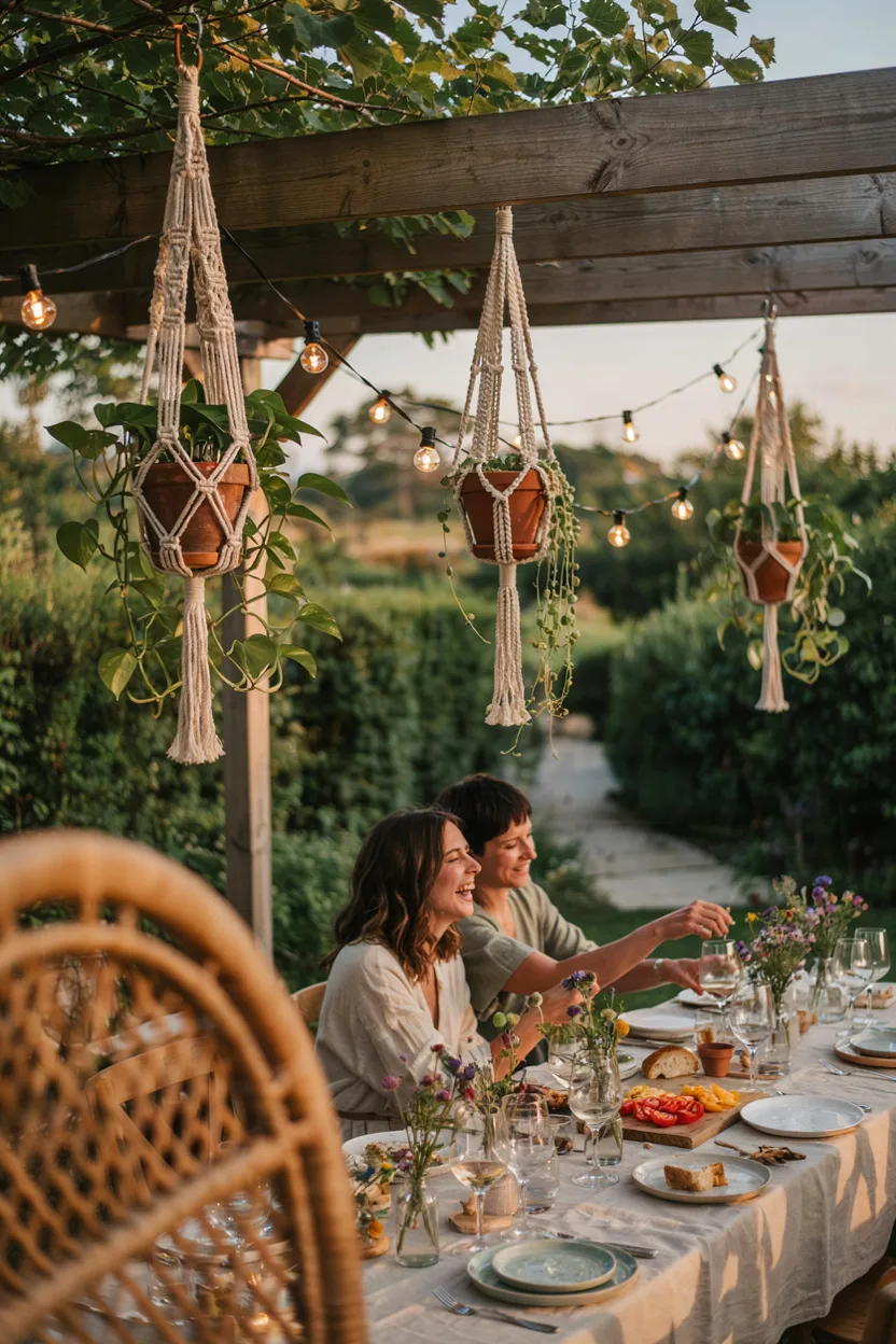 Hanging Macrame Plant Accents