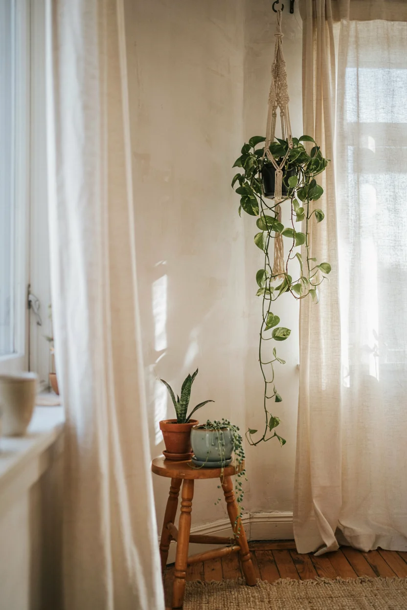 Hanging Plants to Bring Life to Small Corners