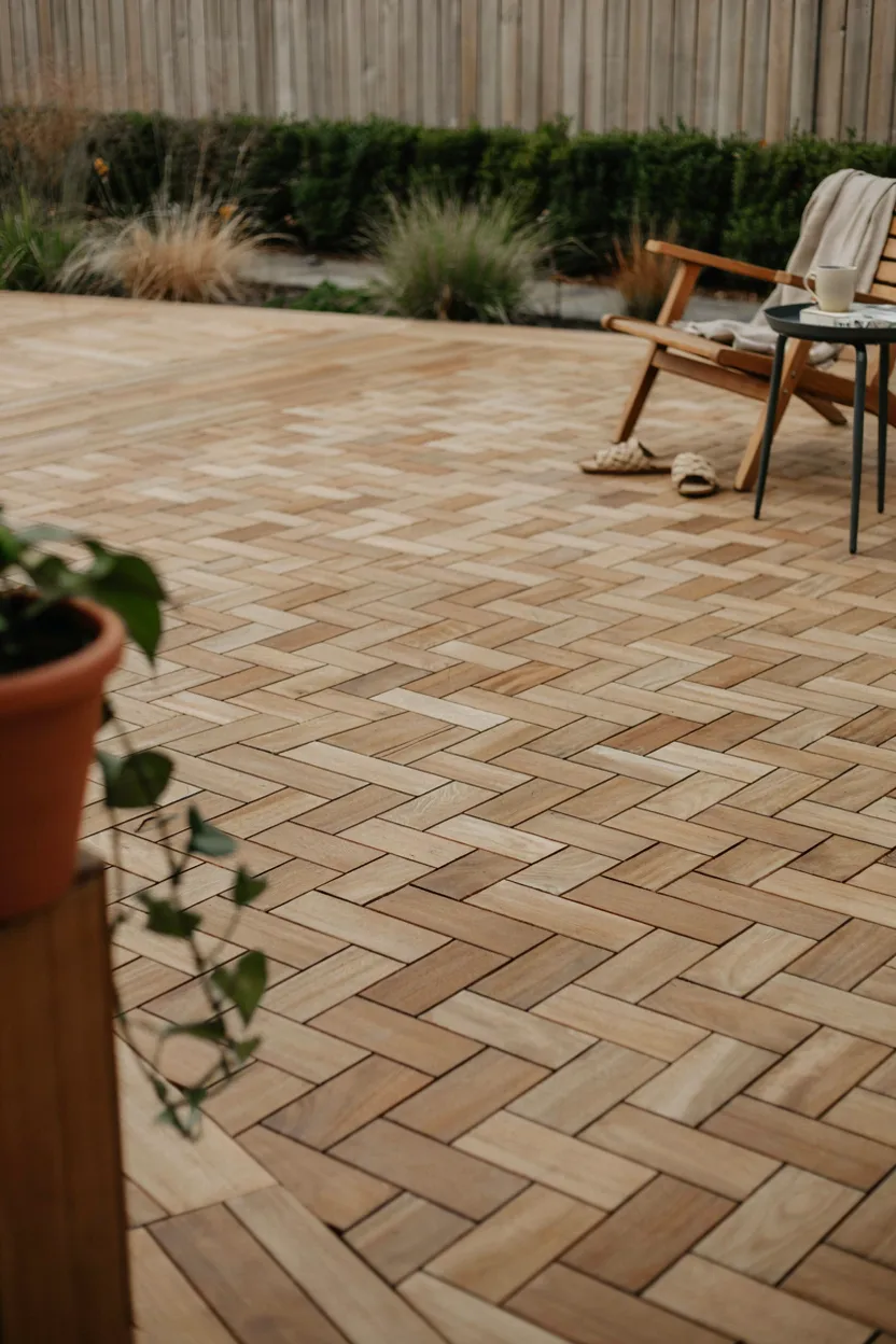 Herringbone Pattern Deck