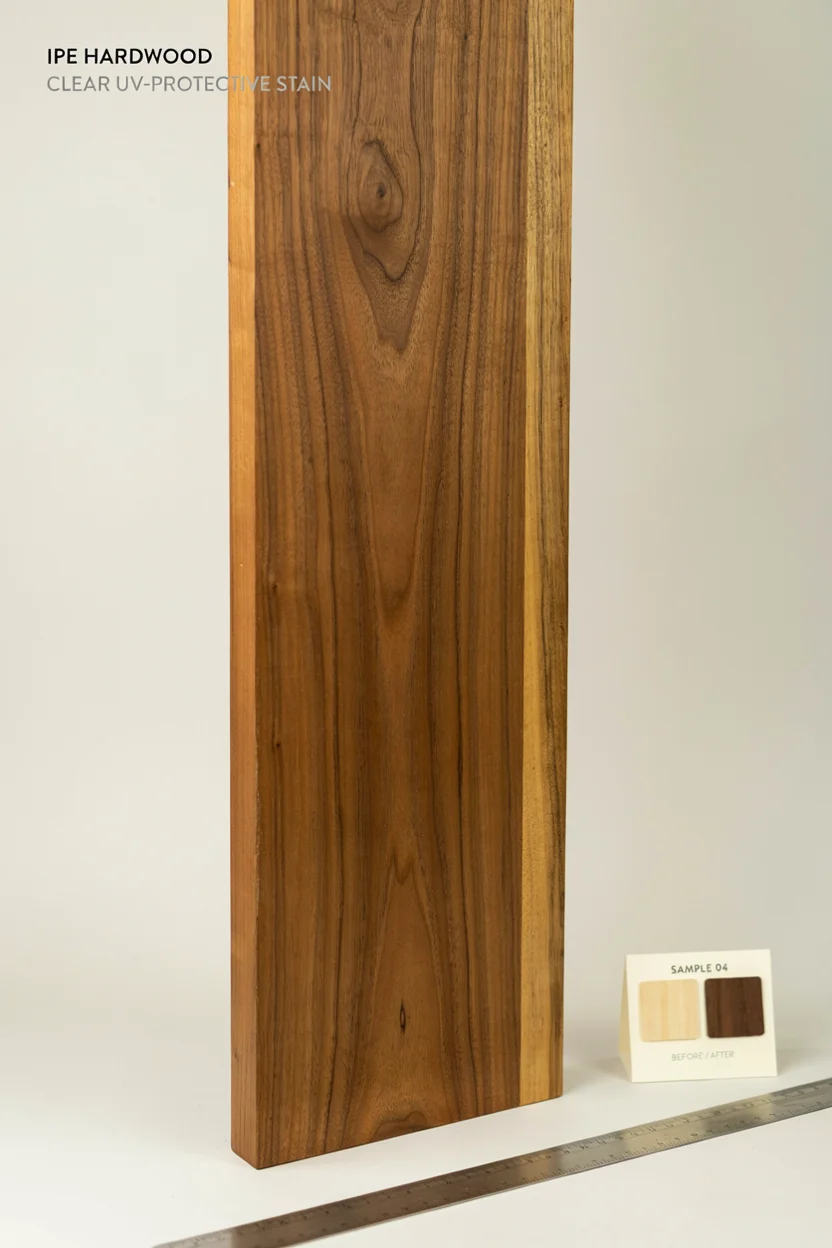  Ipe Hardwood with Clear UV-Protective Stain