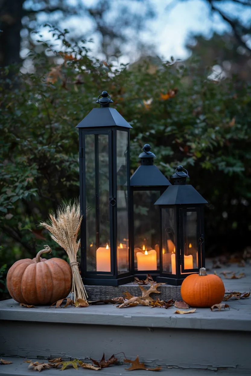  Iron Lantern Candle Display