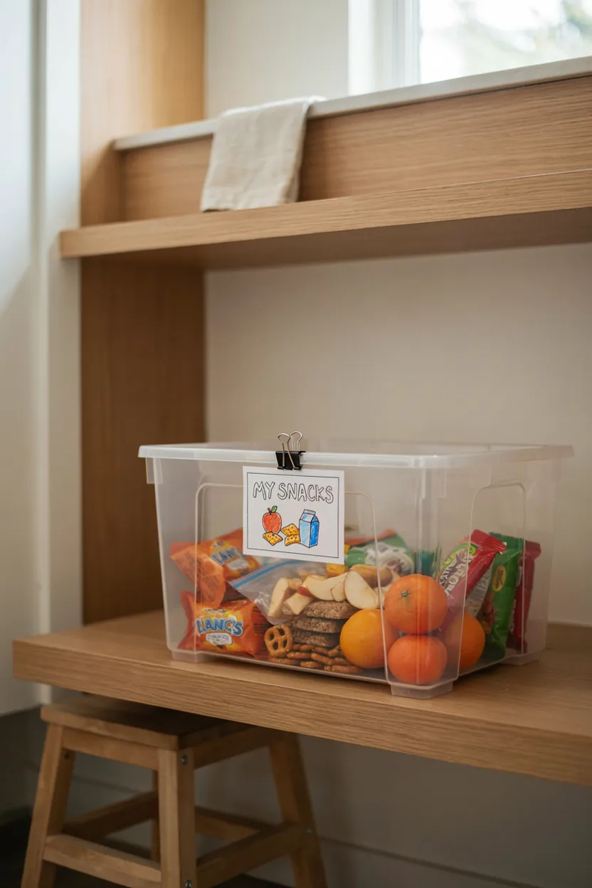 Kids Snack Bin Access