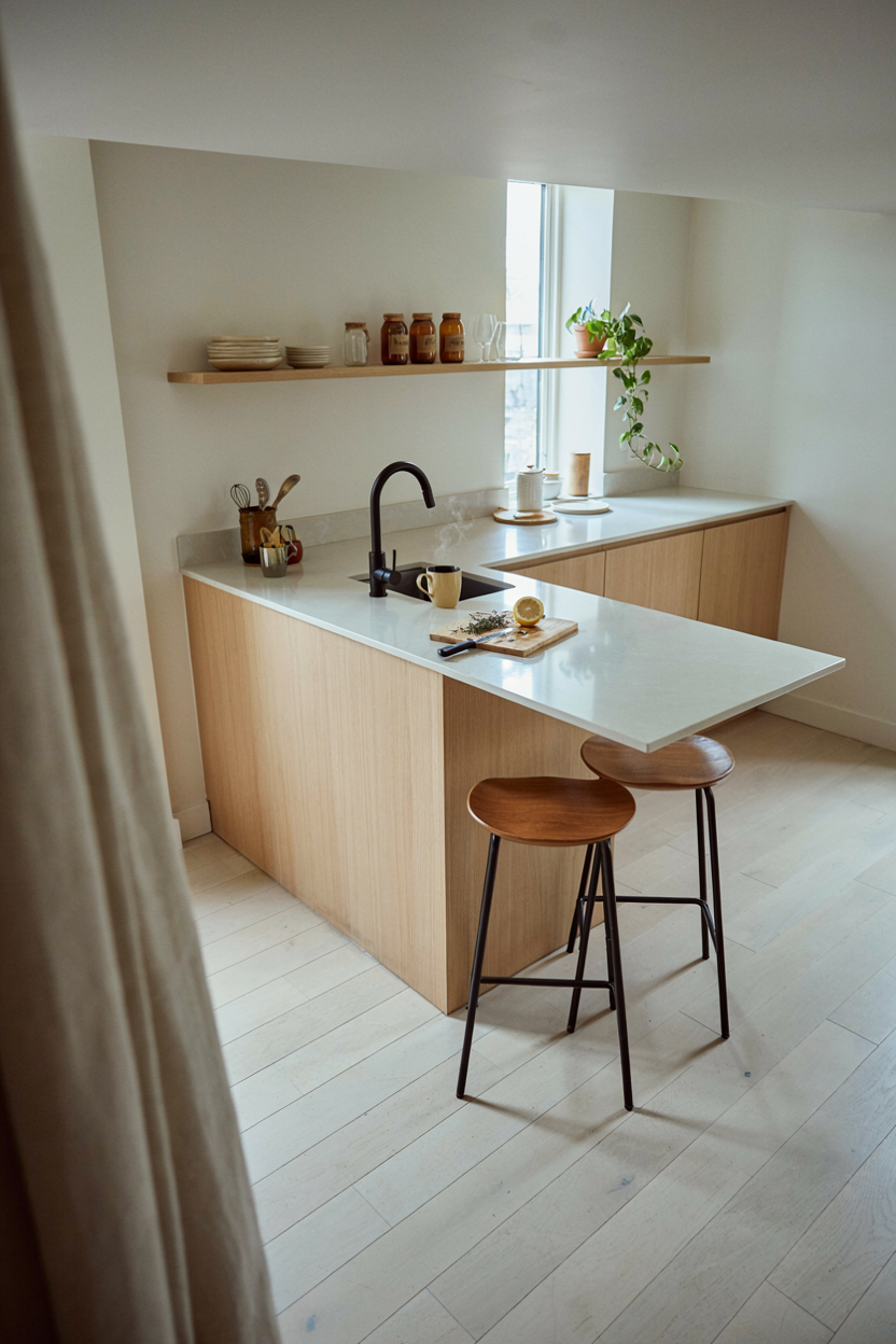  L-Shaped Island for Corner Kitchens Kitchen Island Ideas