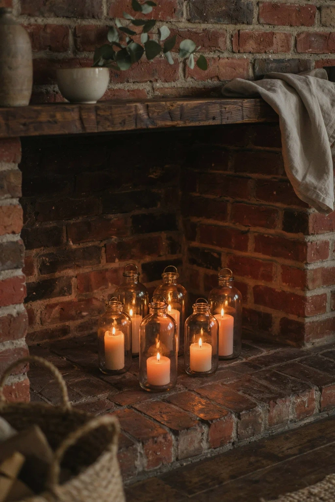 Lanterns Placed on the Hearth